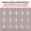 image:imageMelodySusie 9 in 1 No TPO Gel Nail Glue for False Nail Tips 2Pcs15ml Long Lasting UV Light Requiredas Base Coat Apex Building Blooming amp Rhinestone Gel Stong Adhesion Manicure Kit Salon HomeLong Almond Stiletto