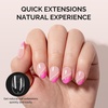 image:imageMelodySusie 9 in 1 No TPO Gel Nail Glue for False Nail Tips 2Pcs15ml Long Lasting UV Light Requiredas Base Coat Apex Building Blooming amp Rhinestone Gel Stong Adhesion Manicure Kit Salon HomeShort Oval Round