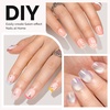 image:imageMelodySusie 9 in 1 No TPO Gel Nail Glue for False Nail Tips 2Pcs15ml Long Lasting UV Light Requiredas Base Coat Apex Building Blooming amp Rhinestone Gel Stong Adhesion Manicure Kit Salon HomeExtra Short Ballerina