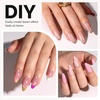 image:imageMelodySusie 9 in 1 No TPO Gel Nail Glue for False Nail Tips 2Pcs15ml Long Lasting UV Light Requiredas Base Coat Apex Building Blooming amp Rhinestone Gel Stong Adhesion Manicure Kit Salon HomeMedium Almond