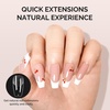 image:imageMelodySusie 9 in 1 No TPO Gel Nail Glue for False Nail Tips 2Pcs15ml Long Lasting UV Light Requiredas Base Coat Apex Building Blooming amp Rhinestone Gel Stong Adhesion Manicure Kit Salon HomeMedium Coffin