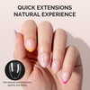 image:imageMelodySusie 9 in 1 No TPO Gel Nail Glue for False Nail Tips 2Pcs15ml Long Lasting UV Light Requiredas Base Coat Apex Building Blooming amp Rhinestone Gel Stong Adhesion Manicure Kit Salon HomeExtra Short Almond