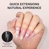 image:imageMelodySusie 9 in 1 No TPO Gel Nail Glue for False Nail Tips 2Pcs15ml Long Lasting UV Light Requiredas Base Coat Apex Building Blooming amp Rhinestone Gel Stong Adhesion Manicure Kit Salon HomeLong Almond Stiletto