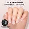 image:imageMelodySusie 9 in 1 No TPO Gel Nail Glue for False Nail Tips 2Pcs15ml Long Lasting UV Light Requiredas Base Coat Apex Building Blooming amp Rhinestone Gel Stong Adhesion Manicure Kit Salon HomeExtra Short Ballerina