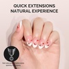 image:imageMelodySusie 9 in 1 No TPO Gel Nail Glue for False Nail Tips 2Pcs15ml Long Lasting UV Light Requiredas Base Coat Apex Building Blooming amp Rhinestone Gel Stong Adhesion Manicure Kit Salon HomeHalf Cover Short Almond