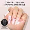 image:imageMelodySusie 9 in 1 No TPO Gel Nail Glue for False Nail Tips 2Pcs15ml Long Lasting UV Light Requiredas Base Coat Apex Building Blooming amp Rhinestone Gel Stong Adhesion Manicure Kit Salon HomeLong Coffin