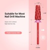 image:imageMelodySusie Acrylic Nail Tool Storage Box Portable Dustproof Stand Displayer Holder Organizer Container Manicure Efile Accessories Nail Drill Kit Case Travel Salon Home PurpleOnly BoxRed Super Cut Cross