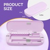 image:imageMelodySusie Acrylic Nail Tool Storage Box Portable Dustproof Stand Displayer Holder Organizer Container Manicure Efile Accessories Nail Drill Kit Case Travel Salon Home PurpleOnly BoxPurple