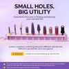 image:imageMelodySusie Acrylic Nail Tool Storage Box Portable Dustproof Stand Displayer Holder Organizer Container Manicure Efile Accessories Nail Drill Kit Case Travel Salon Home PurpleOnly BoxPurple