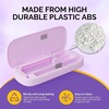 image:imageMelodySusie Acrylic Nail Tool Storage Box Portable Dustproof Stand Displayer Holder Organizer Container Manicure Efile Accessories Nail Drill Kit Case Travel Salon Home PurpleOnly BoxPurple