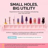 image:imageMelodySusie Acrylic Nail Tool Storage Box Portable Dustproof Stand Displayer Holder Organizer Container Manicure Efile Accessories Nail Drill Kit Case Travel Salon Home PurpleOnly BoxPink