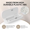 image:imageMelodySusie Acrylic Nail Tool Storage Box Portable Dustproof Stand Displayer Holder Organizer Container Manicure Efile Accessories Nail Drill Kit Case Travel Salon Home PurpleOnly BoxWhite