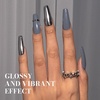 image:imageMelodySusie Black Gel Nail Polish 05fl oz Nails Soak Off UV LED Black Shimmer Gel Polish Gift for Women Nail Art Manicure Salon DIY Nail Design Decoration at Home1760AGray246