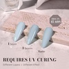 image:imageMelodySusie Black Gel Nail Polish 05fl oz Nails Soak Off UV LED Black Shimmer Gel Polish Gift for Women Nail Art Manicure Salon DIY Nail Design Decoration at Home1760AGray Blue251