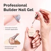 image:imageMelodySusie Builder Gel Nail Set for Nails Thickening6 Colors 15ML Nude Pink Base Colors Clear Rubber Base Gel PolishSoak Off UV ExtensionRhinestone Nail Glue in a Bottle Gift for Women18