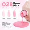 image:imageMelodySusie Builder Gel Nail Set for Nails Thickening6 Colors 15ML Nude Pink Base Colors Clear Rubber Base Gel PolishSoak Off UV ExtensionRhinestone Nail Glue in a Bottle Gift for WomenRose Pink028