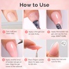 image:imageMelodySusie Builder Gel Nail Set for Nails Thickening6 Colors 15ML Nude Pink Base Colors Clear Rubber Base Gel PolishSoak Off UV ExtensionRhinestone Nail Glue in a Bottle Gift for WomenGray Pink0272