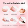 image:imageMelodySusie Builder Gel Nail Set for Nails Thickening6 Colors 15ML Nude Pink Base Colors Clear Rubber Base Gel PolishSoak Off UV ExtensionRhinestone Nail Glue in a Bottle Gift for WomenPink Shimmer458