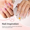 image:imageMelodySusie Builder Gel Nail Set for Nails Thickening6 Colors 15ML Nude Pink Base Colors Clear Rubber Base Gel PolishSoak Off UV ExtensionRhinestone Nail Glue in a Bottle Gift for WomenNude 0182