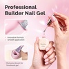 image:imageMelodySusie Builder Gel Nail Set for Nails Thickening6 Colors 15ML Nude Pink Base Colors Clear Rubber Base Gel PolishSoak Off UV ExtensionRhinestone Nail Glue in a Bottle Gift for Women76