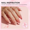 image:imageMelodySusie Builder Gel Nail Set for Nails Thickening6 Colors 15ML Nude Pink Base Colors Clear Rubber Base Gel PolishSoak Off UV ExtensionRhinestone Nail Glue in a Bottle Gift for WomenVersatile Pink Nude Builder Gel Set