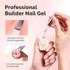 image:imageMelodySusie Builder Gel Nail Set for Nails Thickening6 Colors 15ML Nude Pink Base Colors Clear Rubber Base Gel PolishSoak Off UV ExtensionRhinestone Nail Glue in a Bottle Gift for WomenNude Pink Glitter459