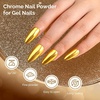 image:imageMelodySusie Champagne Chrome Nail Powder for Gel NailsMetallic Mirror Effect Pigment Stylish and Technological Fine Glitter for Home DIY Salon UseGold