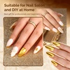 image:imageMelodySusie Champagne Chrome Nail Powder for Gel NailsMetallic Mirror Effect Pigment Stylish and Technological Fine Glitter for Home DIY Salon UseGold