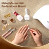 image:imageMelodySusie Champagne Chrome Nail Powder for Gel NailsMetallic Mirror Effect Pigment Stylish and Technological Fine Glitter for Home DIY Salon UseGold