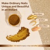 image:imageMelodySusie Champagne Chrome Nail Powder for Gel NailsMetallic Mirror Effect Pigment Stylish and Technological Fine Glitter for Home DIY Salon UseGold