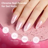 image:imageMelodySusie Champagne Chrome Nail Powder for Gel NailsMetallic Mirror Effect Pigment Stylish and Technological Fine Glitter for Home DIY Salon UsePearl and Aurora