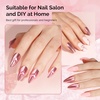 image:imageMelodySusie Champagne Chrome Nail Powder for Gel NailsMetallic Mirror Effect Pigment Stylish and Technological Fine Glitter for Home DIY Salon UsePink