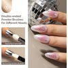 image:imageMelodySusie Champagne Chrome Nail Powder for Gel NailsMetallic Mirror Effect Pigment Stylish and Technological Fine Glitter for Home DIY Salon UseSliver and Gold
