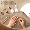 image:imageMelodySusie Champagne Chrome Nail Powder for Gel NailsMetallic Mirror Effect Pigment Stylish and Technological Fine Glitter for Home DIY Salon UseSliver and Gold