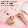 image:imageMelodySusie Champagne Chrome Nail Powder for Gel NailsMetallic Mirror Effect Pigment Stylish and Technological Fine Glitter for Home DIY Salon UseWhite Aurora Gold Silver