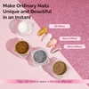 image:imageMelodySusie Champagne Chrome Nail Powder for Gel NailsMetallic Mirror Effect Pigment Stylish and Technological Fine Glitter for Home DIY Salon UseWhite Gold Silver Champagne