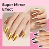 image:imageMelodySusie Champagne Chrome Nail Powder for Gel NailsMetallic Mirror Effect Pigment Stylish and Technological Fine Glitter for Home DIY Salon UseWhite Gold Silver Champagne