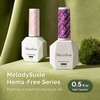 image:imageMelodySusie Clear Blooming Gel for Nail Design Marble Watercolor UV Gel Nail Polish Spreading Effect Sheer Painting Gel Nail Art Supplies Nail Salon Manicure at Home for Women 053 Fl OzDark Purple065