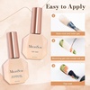 image:imageMelodySusie Clear Blooming Gel for Nail Design Marble Watercolor UV Gel Nail Polish Spreading Effect Sheer Painting Gel Nail Art Supplies Nail Salon Manicure at Home for Women 053 Fl Oz2PCS Clear Blooming Gel and Top Coat Set