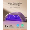 image:imageMelodySusie Compact Advanced UV LED Nail Lamp PPlus30F Nail Dryer with 3 Timers amp Smart Sensor Cures All Gels Especially Rhinestone Glue Solid amp Liner Gel Polishes for Advanced DIY at Home PinkPurple