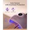 image:imageMelodySusie Compact Advanced UV LED Nail Lamp PPlus30F Nail Dryer with 3 Timers amp Smart Sensor Cures All Gels Especially Rhinestone Glue Solid amp Liner Gel Polishes for Advanced DIY at Home PinkPurple