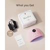 image:imageMelodySusie Compact Advanced UV LED Nail Lamp PPlus30F Nail Dryer with 3 Timers amp Smart Sensor Cures All Gels Especially Rhinestone Glue Solid amp Liner Gel Polishes for Advanced DIY at Home PinkPink