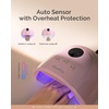 image:imageMelodySusie Compact Advanced UV LED Nail Lamp PPlus30F Nail Dryer with 3 Timers amp Smart Sensor Cures All Gels Especially Rhinestone Glue Solid amp Liner Gel Polishes for Advanced DIY at Home PinkPink