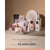 image:imageMelodySusie Compact Advanced UV LED Nail Lamp PPlus30F Nail Dryer with 3 Timers amp Smart Sensor Cures All Gels Especially Rhinestone Glue Solid amp Liner Gel Polishes for Advanced DIY at Home PinkWhite