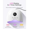 image:imageMelodySusie Compact LED UV Nail Lamp with UV Gloves PPLUS30A Nail Dryer with Smart Sensor Cures All Gels Especially Rhinestone Glue Liner amp Cat Eye Gel Polishes for Advanced DIY at Home WhiteWhite