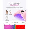 image:imageMelodySusie Compact LED UV Nail Lamp with UV Gloves PPLUS30A Nail Dryer with Smart Sensor Cures All Gels Especially Rhinestone Glue Liner amp Cat Eye Gel Polishes for Advanced DIY at Home WhitePink