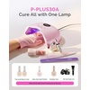 image:imageMelodySusie Compact LED UV Nail Lamp with UV Gloves PPLUS30A Nail Dryer with Smart Sensor Cures All Gels Especially Rhinestone Glue Liner amp Cat Eye Gel Polishes for Advanced DIY at Home WhitePink