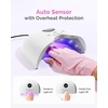 image:imageMelodySusie Compact LED UV Nail Lamp with UV Gloves PPLUS30A Nail Dryer with Smart Sensor Cures All Gels Especially Rhinestone Glue Liner amp Cat Eye Gel Polishes for Advanced DIY at Home WhiteWhite