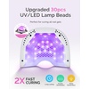 image:imageMelodySusie Compact LED UV Nail Lamp with UV Gloves PPLUS30A Nail Dryer with Smart Sensor Cures All Gels Especially Rhinestone Glue Liner amp Cat Eye Gel Polishes for Advanced DIY at Home WhiteWhite