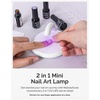 image:imageMelodySusie Cordless Mini UV LED Nail Lamp Art05M Flash Cure Light for Gel X Nails Innovative 2 in 1 Rechargeable UV Light for Gel Nail Polish Nail Extension Art